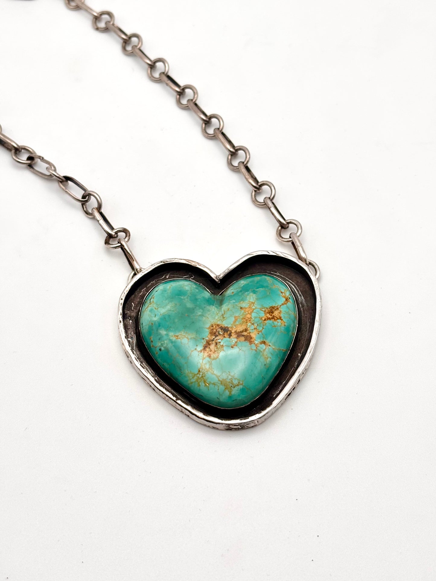 Kingman Heart Necklace - Green