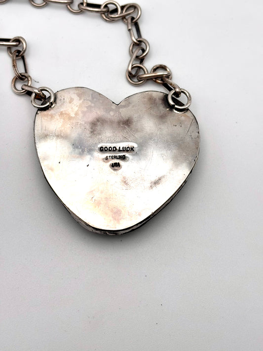 Kingman Heart Necklace - Green