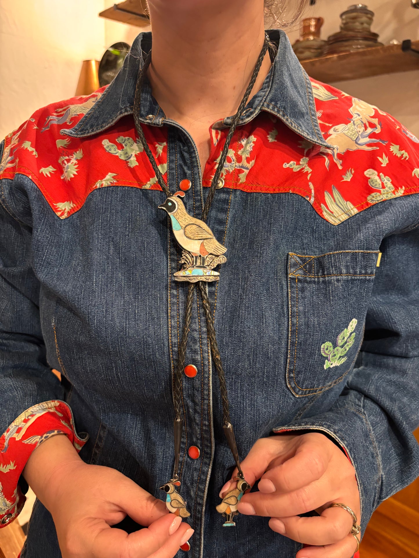 Vintage Quail Bolo