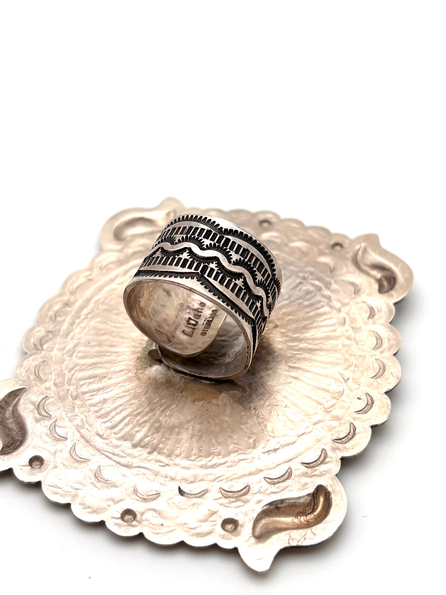 Leander Tahe Stamped Ring